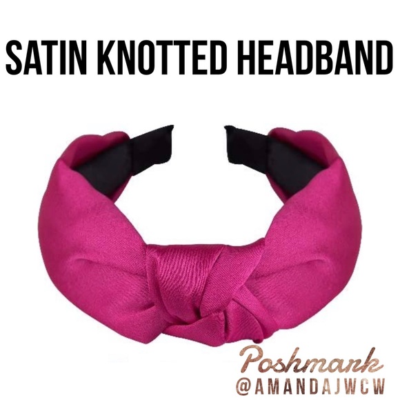 3 for $20 - Silk Cross Knot Twist Headbands - Picture 11 of 16
